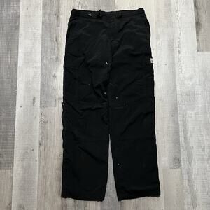 Vintage Prana Mens Snow Pants Size XL Black Baggy Winter Y2K Ski Snowboard